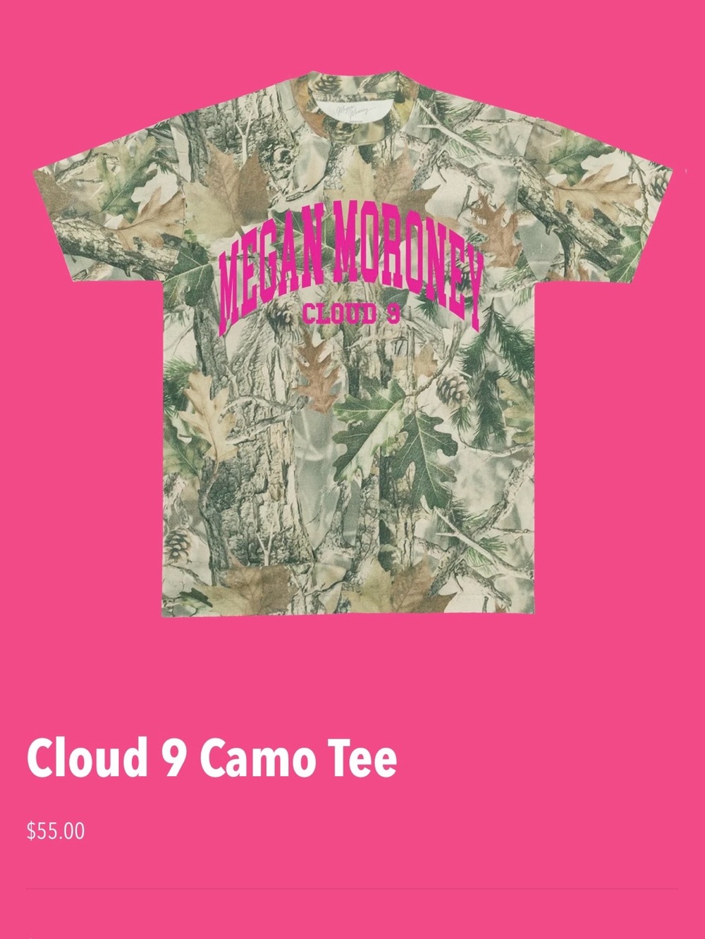 Megan Moroney Cloud 9 heavyweight concert shirt.